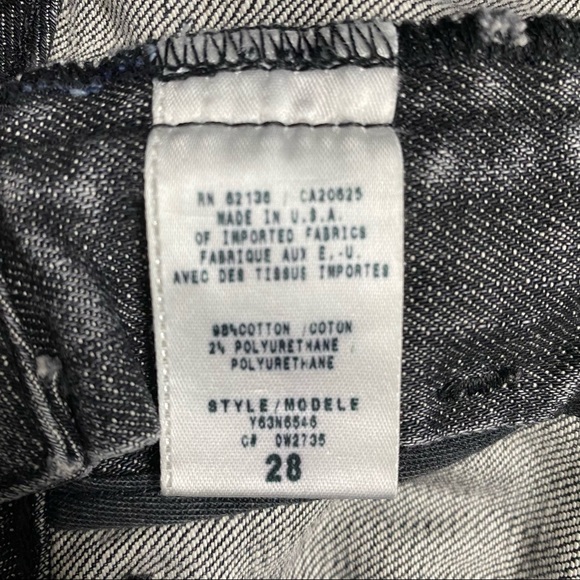 Guess Premium Distressed Denim Skirt, Black - Picture 7 of 7